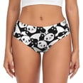 thumbnail image 1 of Fotbe Cute Panda (3) Calzones Estampados para Mujer – Ropa Interior de Algodón, Cómoda, Suave y Elástica-X-Small, 1 of 6