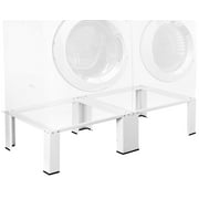 Life Finds White Heavy Duty Steel Dual 12" Washer/Dryer Pedestal