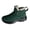 Y-212 Green, variant on Ladies Fleece Lined Ankle Boots, Warm Comfortable Slip On Versatile Plus Size Fall Winter Bootie