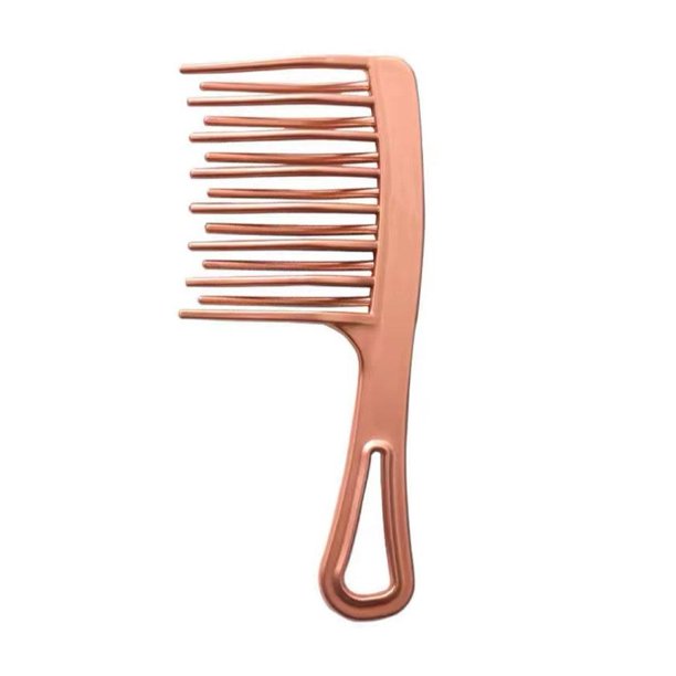 Peine de dientes anchos y grandes de doble hilera para cabello rizado de mujer, peine para cabello rizado, cabello liso, permanente, especial para cabello largo, peine para el hogar, antiestático