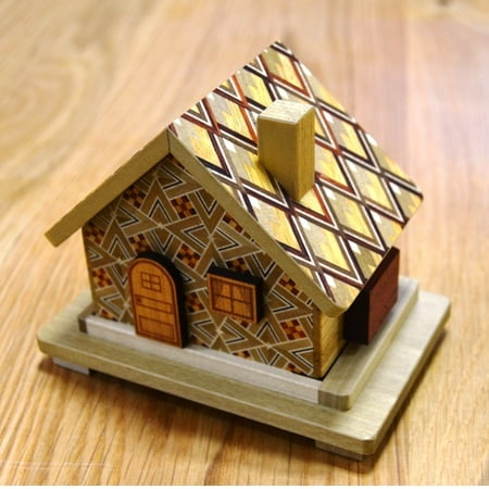 Open Japanese Puzzle Box - House 7 Steps - Japanese Puzzle Box