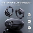 thumbnail image 3 of BX-28 Sport Bluetooth Headphones, Open Ear, Wireless, Black, 3 of 5