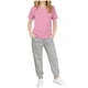 thumbnail image 1 of Conjunto de Pantalones de Dos Piezas con Pierna Flare Y Cintura Alta para Niñas, Vestido de Verano de Manga Corta en Ropa de Niños de Color Sólido, 1 of 6