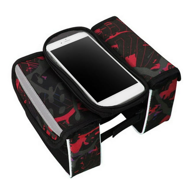 Bolsa para sillín de bicicleta Bolsa para tubo superior de ciclismo Impermeable PVC transparente
