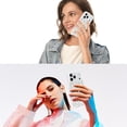 thumbnail image 6 of for iPhone 17 Pro Case with Card Holder and Strap for Women,Crossbody Lanyard,Ring Stand,Snap Clasp,Cute Phone Wallet Cases 6.3 inch (White Leopard), 6 of 15