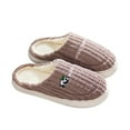 thumbnail image 2 of BONIXOOM Slippers For Women Clearance None Block V-Day Casual Winter House Shoes For Women Coffee Size 44-45, 2 of 7