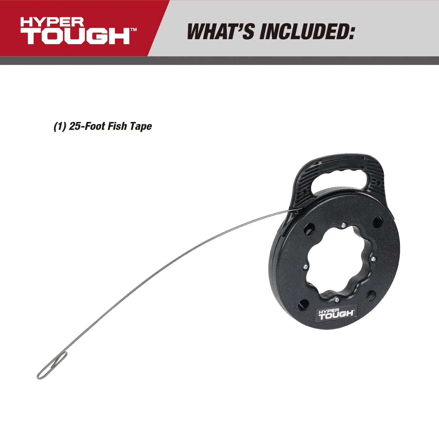 Hyper Tough 25-Foot High Carbon Spring Steel Fish Tape
