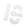 thumbnail image 3 of Hamster Tubes, Adventure External Pipe Set Transparent Hamster Cage Accessories Toys to Expand Space DIY Connection Tunnel Rat Toy Clear, 3 of 10