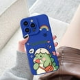 thumbnail image 5 of Cartoon Cute Dinosaur Creative Kawaii Soft Silicone Case Compatible with iPhone Case (Summer-Blue,iPhone 15 Plus), 5 of 10