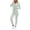 Green, variant on Womens Workout Sets 3 Piece Seamless Long Sleeve Jacket Scrunch Leggings Racerback Sports Bra Yoga Gym Outfits