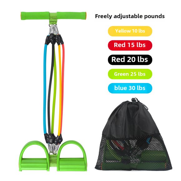 Wholesale Adjustable Foot Pedal Resistance Band for Men & Women - Versatile Home Gym Equipment for Waist/Arm Training, Sit-Up Assistance, Yoga & Outdoor Workouts - Durable, Portable with Storage Bag,