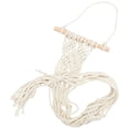 thumbnail image 4 of GOOHOCHY 1 juego de colgador de sombreros de macramé, tapiz, para colgar en la pared, soporte de exhibición de sombreros de doble capa, 4 of 8