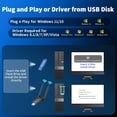thumbnail image 3 of Adaptador WiFi Hakimonoe 6B17 USB 3.0 AC1300Mbps para PC de escritorio, 3 of 9