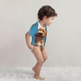 thumbnail image 2 of Kdxio Blue Sky Cloud Puppy Pattern Unisex Baby Cotton Short Sleeve Bodysuits-18 Months, 2 of 5