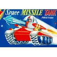 thumbnail image 2 of Retrotrans 14x11 Black Ornate Wood Framed with Double Matting Museum Art Print Titled - Space Missile Tank, 2 of 4