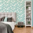 thumbnail image 6 of Brewster Bergman Mustard Scandi Flower Paste The Wall Non Woven Wallpaper, 20.5-in by 33-ft, 56.4 sq. ft., 6 of 13
