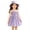 Purple, variant on Girls Ribbed Knit Puff Long Sleeve Dress Pullover Crew Neck Casual Straight Knee Length Skirt Matching Color Crossbody Bag White 2-3 Years