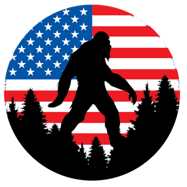 Auto Drive Bigfoot Americana Vinyl Automotive Decal, 4.5” x 4.5”, 1 Piece