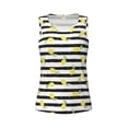 thumbnail image 4 of Xecao Lemon_1 print women's scoop neck, loose-fit workout tank tops for the gym., 4 of 9