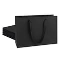 thumbnail image 1 of Bolsas de regalo STOBOCTER 12 piezas Kraft negras 32x10x22 cm, 1 of 7