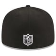 thumbnail image 4 of Men's New Era Black Philadelphia Eagles  Main Patch 59FIFTY Fitted Hat, 4 of 5