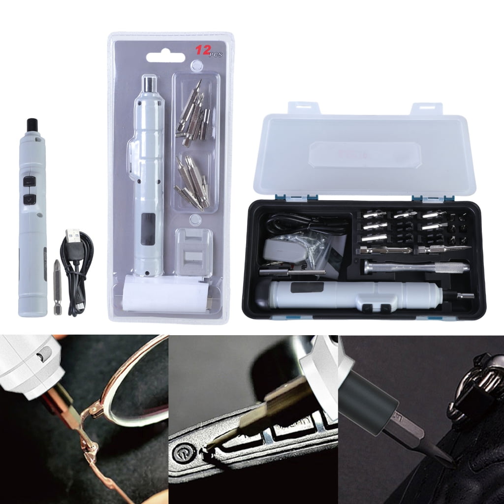 MOMOJIA Precisions Electric Screwdriver Set for Micros Electronics with Rechargeable Bat
