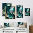 thumbnail image 4 of Designart Abstract Geode Turquoise II Canvas Wall Art, 4 of 5