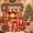Orange Red, variant on Erosebridal Christmas Tree Zipper Twin Comforter Sets with Fitted Sheet and 2 Pillowcases, Rustic Truck Zipper Bedding Set, Peach Tan, Christmas Reversible, 4 Pieces