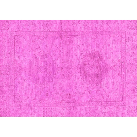 Ahgly Company Indoor Rectangle Abstract Pink Modern Area Rugs, 2' x 3'