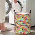thumbnail image 6 of KLL Colorful Fish 2 Waterproof Foldable Laundry Hamper Bucket with Handles for Storage Bin,Kids Room,Home Organizer (Small ), 6 of 7
