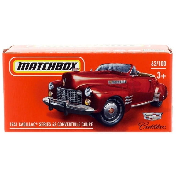 Matchbox Power Grabs 1941 Cadillac Series 62 Convertible Coupe Diecast Car