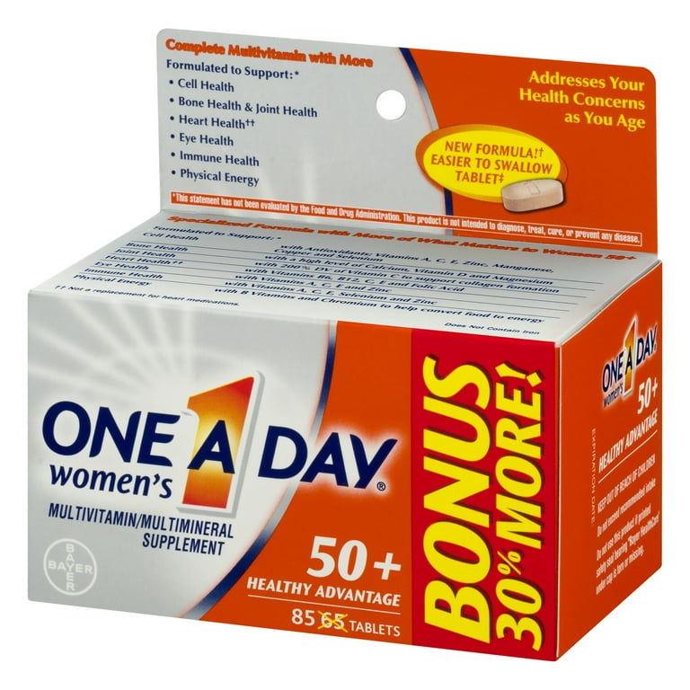 One A Day Women's 50+ Healthy Advantage Multivitamin Supplement
