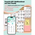 thumbnail image 3 of Mini Note Printer- M Pocket Thermal tooth Mini Mobile Printer with Rolls Paper for Printing Photos Text Study Notes DIY Sticker, 3 of 6