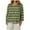 c01Green, variant on JGGSPWM Women's Striped Printed Round Neck Fashion Loose Soft Comfortable Casual 3/4 Sleeve Curved T-Shirt Top Pink M