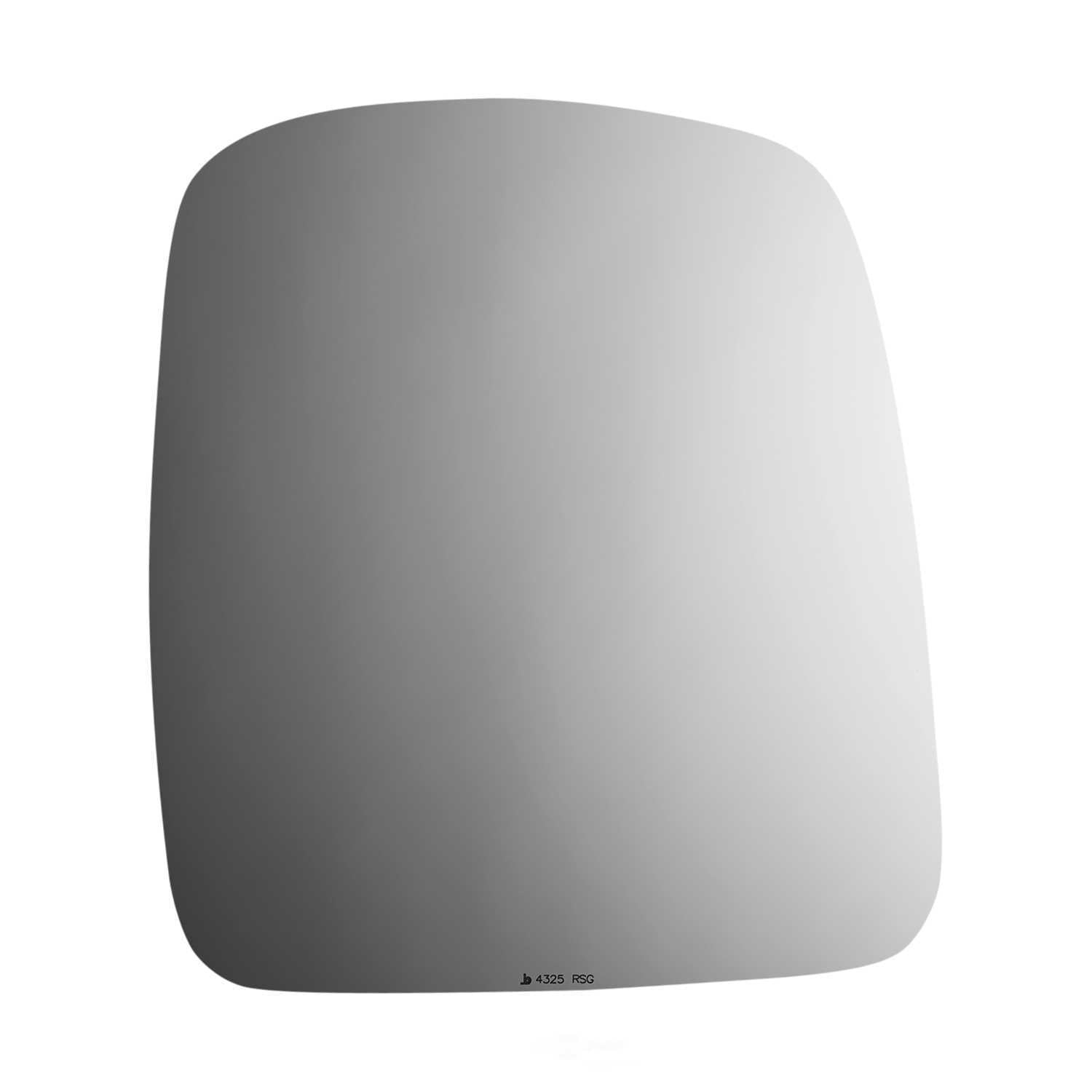 Burco Side View Mirror Replacement Glass with Motor Mount Plate - Clear Glass - 4325RSG