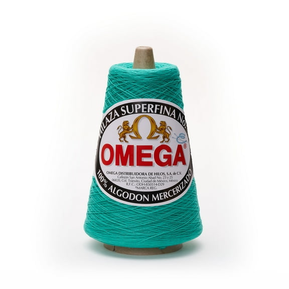 SUPERFINA NO.10 [240grs] by Omega - 100% Mercerized Cotton Yarn ideal for Fine Crochet - Color: 31 - Emerald 163