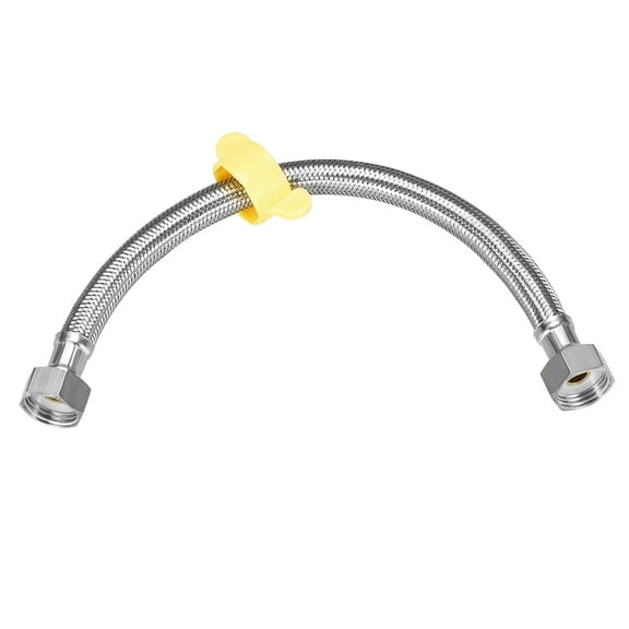 Uxcell G1/2 Female x G1/2 Female 12" Long SUS304 Faucet Supply Line