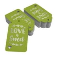 thumbnail image 2 of Inkdotpot Silver Foil Paper Hang Tags Love Is Sweet Wedding Favor Tags 100 Pack, 2 of 6