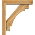 thumbnail image 3 of Ekena Millwork 6"W x 30"D x 34"H Merced Block Rough Sawn Bracket w/ Offset Brace, Western Red Cedar, 3 of 25