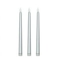 thumbnail image 2 of BalsaCircle 3 Silver 11" LED Taper Flameless Candles Lights Wedding Reception, 2 of 8