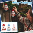 thumbnail image 1 of Xihbxyly Juego de Adornos Navideños de Papá Noel, de Espuma, para Árbol Festivo, Decoración de Fiesta, Cálido Toque para El Hogar, Juego de 3, Tamaño 5.1 X 3.5 X 2.7 Pulgadas, 1 of 7