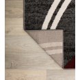 thumbnail image 4 of Rugshop Tapis Moderne Design Cercles Ondulés 9 Pieds x 12 Pieds Rouge, 4 of 4
