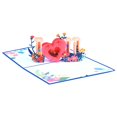 thumbnail image 1 of Tarjeta del día de San Valentín, tarjeta de aniversario, tarjetas de regalo, tarjeta de invitación, tarjetas emergentes, tarjeta de corazón para el Azul Macarena Tarjetas del día de San Valentín, 1 of 8