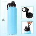 thumbnail image 5 of Atercel 40 oz Stainless Steel Insulated Travel Mug, Blue, 5 of 7