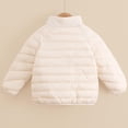 thumbnail image 5 of Lmnyox Puffer Jackets for Girls Zip Up Long Sleeve Stand Collar Coats Puffy Jackets with Pockets 1-12 Years, 5 of 7