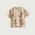 thumbnail image 3 of Camiseta con estampado de Mickey y oso pequeño para niños, camisetas de manga corta con cuello redondo, camisetas versátiles de moda para bebés, 3 of 5