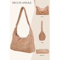 thumbnail image 3 of LHSHIDU Women Corduroy Bag Adjustable Strap Shoulder Bag Crossbody Bag Casual Purse Tote Bag Handbag, 3 of 7