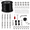 450FT, variant on 170FT Outdoor String Light Hanging Kit with Stainless Steel 304 Guide Wire