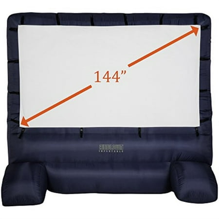 Gemmy 39127-32 Deluxe Airblown Movie Screen Inflatable with Storage Bag, 144" Screen 12 FT TALL x 11.5 WIDE