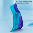 thumbnail image 3 of 2pcs Blue Silicone Swim Fins Comfortable Professional Non Slip for Diving Breaststroke, 3 of 8